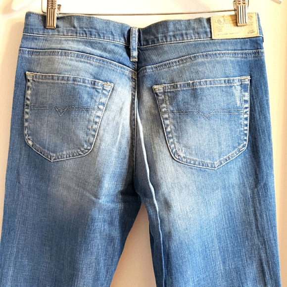 Diesel Louv Boot Fade Wash Stretch Slim Boot Cut Woman W 31 L 32 NWOT - Picture 4 of 13